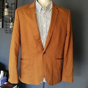 H&M burnt orange dress jacket